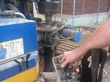 Bild 2: Bohrung zur Errichtung einer Erdwärmesonde