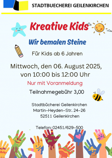4. Ferienwoche Steine bemalen