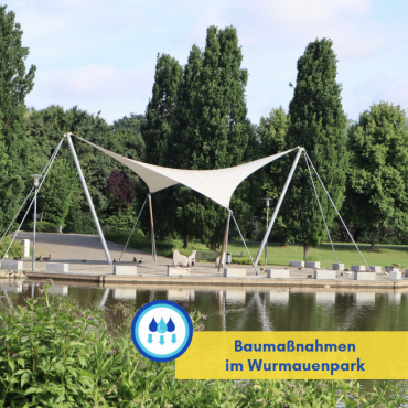 Absenkung des Wassers im Wurmauenpark ab dem 03. November 2025