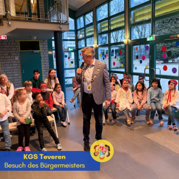 Antrittsbesuch des Bürgermeisters Dr. Leon an der KGS Teveren 