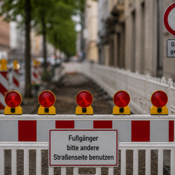 Baustellenbild Gehweg