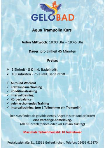 Flyer Aqua Trampolin