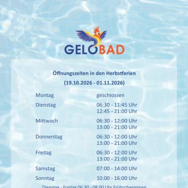 Gelobad Herbstferien 2026