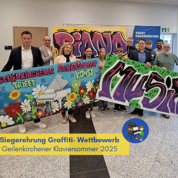 Graffiti-Wettbewerbs  im Rahmen des Geilenkirchener Klaviersommers 2025