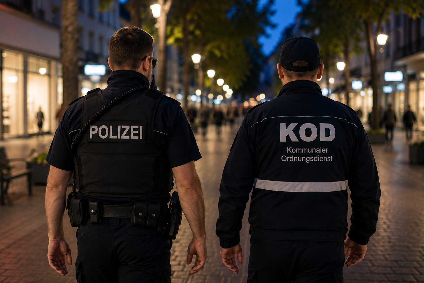 KOD und Polizei gemeinsam im Einsatz