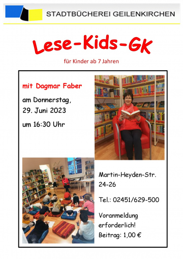 Lesekids mit Dagmar im Juni 2023