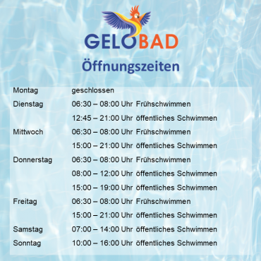 Oeffnungszeiten Gelobad Oktober 2026