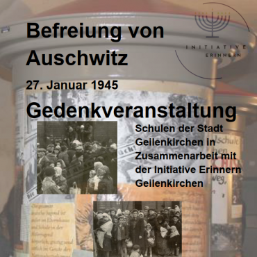 Plakat: Gedenkveranstaltung zum Jahrestag der Befreiung von Auschwitz