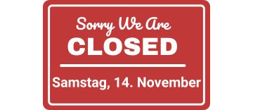 Schließung Nov 26