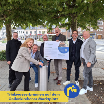 Trinkwasserbrunnen auf dem Geilenkirchener Marktplatz