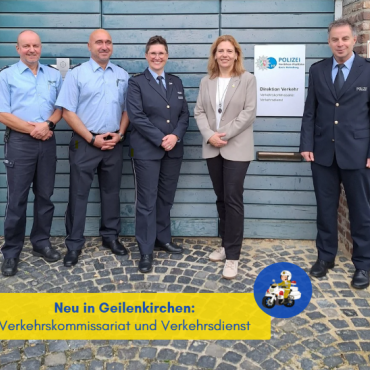 Verkehrskommissariat und Verkehrsdienst der Polizei Heinsberg jetzt in Geilenkirchen!