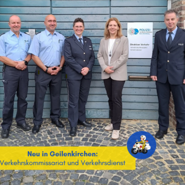 Verkehrskommissariat und Verkehrsdienst der Polizei Heinsberg jetzt in Geilenkirchen! 