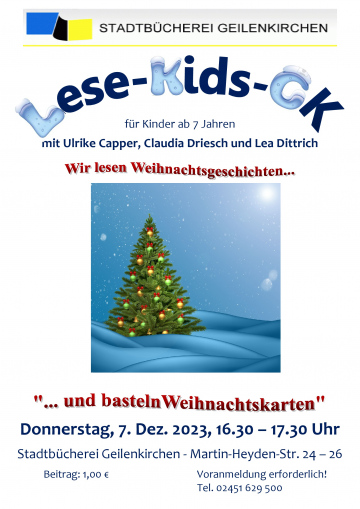Weihnachtliches Lesekids mit Ulrike im Dezember 2023
